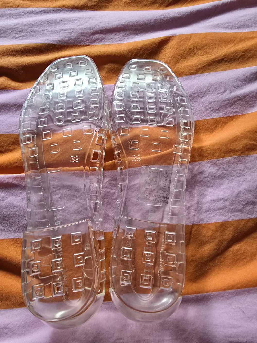 Jeffrey Campbell Women's Clear Square-Toe Jelly Slide Sandals - Picture 3 of 5